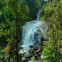 Sirithan waterfall on foot of the mountain Doi Inthanon